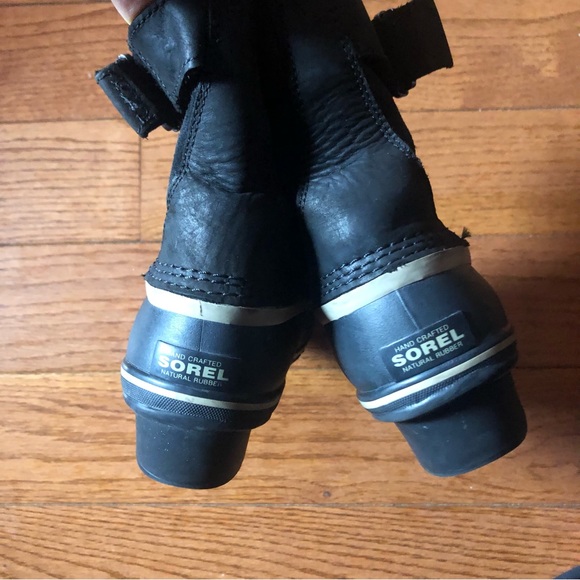 ❤️SOREL Black Winter Fancy Lace II Boots Size 8.5 - Picture 10 of 14